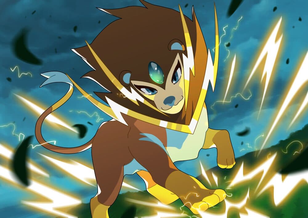 Illustration of Raitotaiga, an electric and light creo